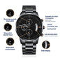 Jewish Bar mitzvah engraved watch gift for boys