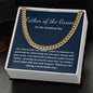 Father of the Groom Wedding day Cuban Link Chain gift
