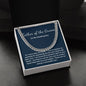 Father of the Groom Wedding day Cuban Link Chain gift