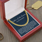 Father of the Groom Wedding day Cuban Link Chain gift