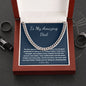Dad Cuban Link Chain gift for Father's day, birthday