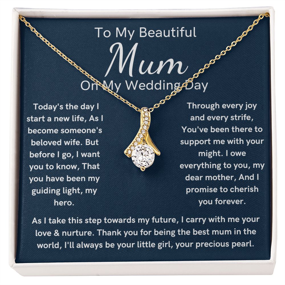 Alluring Beauty Mother of the bride wedding day necklace gift