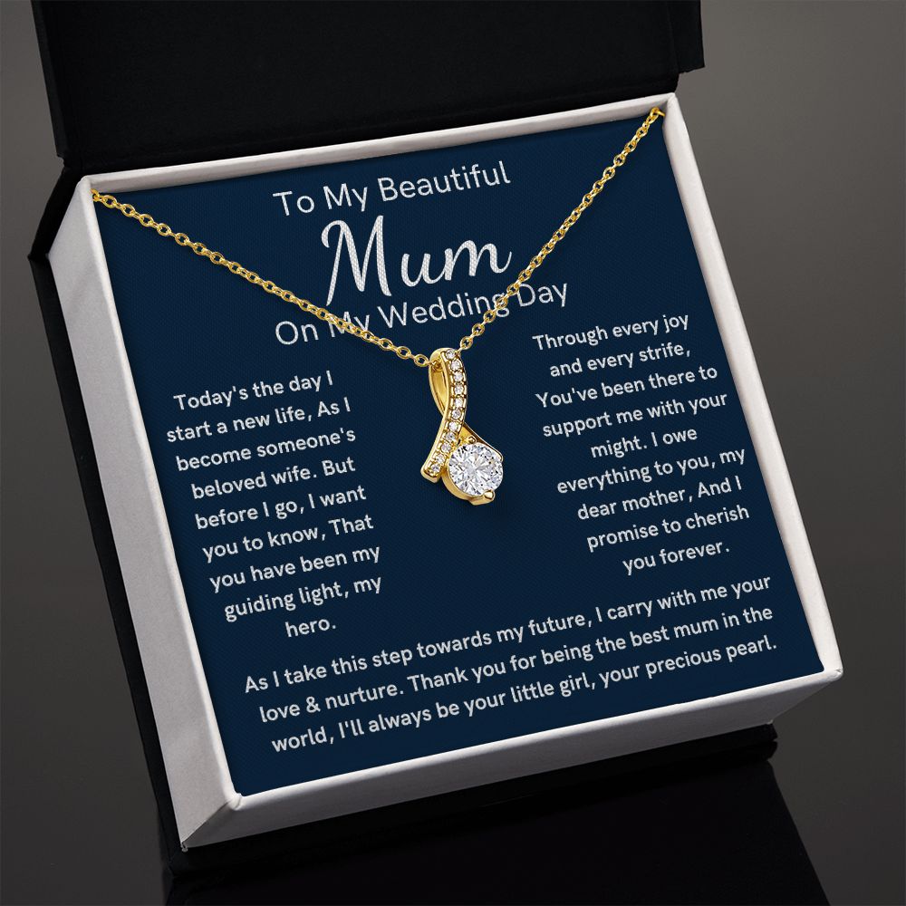 Alluring Beauty Mother of the bride wedding day necklace gift