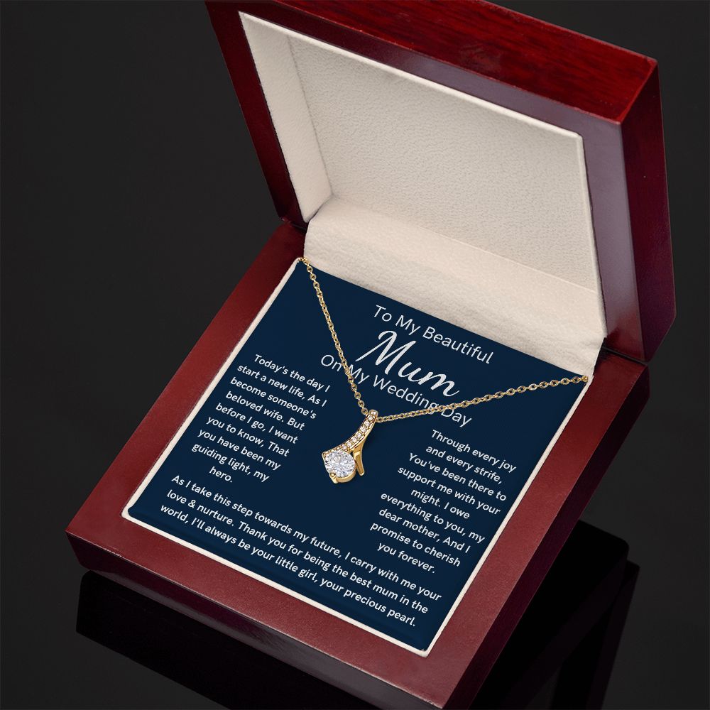 Alluring Beauty Mother of the bride wedding day necklace gift
