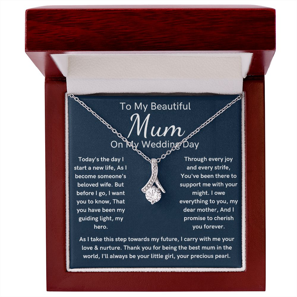 Alluring Beauty Mother of the bride wedding day necklace gift