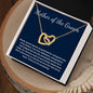 Mother of Groom interlocking heart necklace gift from Bride