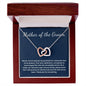 Mother of Groom interlocking heart necklace gift from Bride