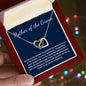 Mother of Groom interlocking heart necklace gift from Bride