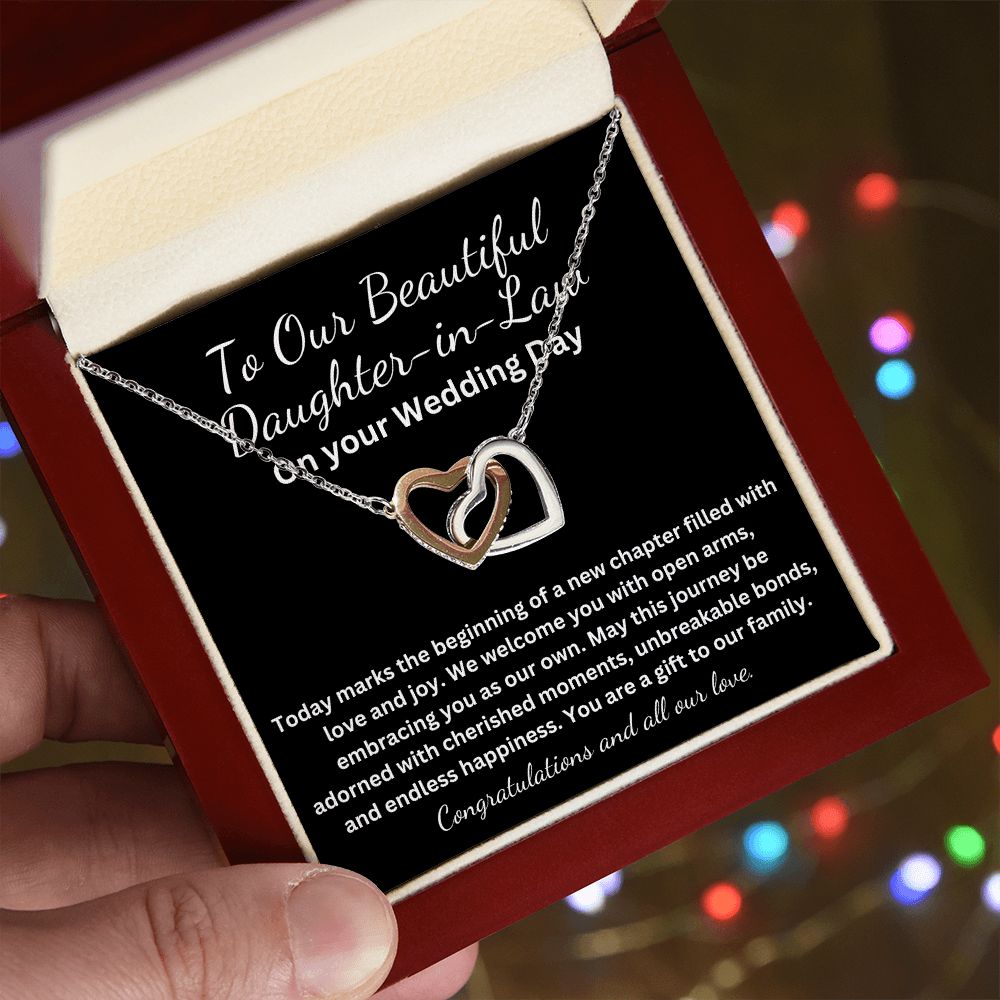 Daughter In Law Wedding Gift My Future Daughter-In-Law heart necklace