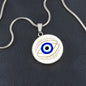 Blue evil eye necklace