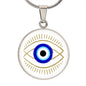Blue evil eye necklace