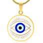 Blue evil eye necklace