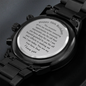 70th Birthday engraved watch for Dad gift