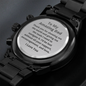 To My Amazing Dad showing me the world engraved watch fathers day, birthday Christmas gift