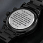 Geology Geologist boyfriend husband engraved watch
