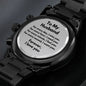 Anniversary Birthday Christmas engraved watch for Husband