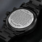 10 year wedding anniversary engraved watch gift for husband