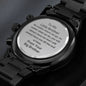 Gift for Little brother Engraved Watch Christmas Sibling gift