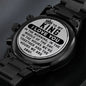 To My King Christmas birthday I love you engraved watch