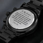 Engraved Watch Wedding Day gift for Groom from bride