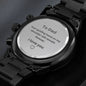 To Dad, Your Guiding hand I love you engraved watch gift