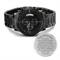 70th Birthday engraved watch for Dad gift