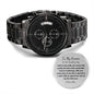 Engraved Watch Wedding Day gift for Groom from bride