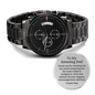 To My Amazing Dad showing me the world engraved watch fathers day, birthday Christmas gift