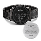 A fine example of fatherhood step dad engraved watch