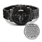10th Wedding Anniversary engraved watch for Husband
