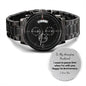 Engraved Watch First Year Wedding Anniversary for Husband gift