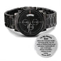To My Bonus Son from Mum moving away engraved watch gift