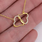 10K Solid Gold Soul Mate Necklace
