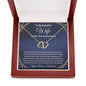 10K solid gold hearts second anniversary wife necklace