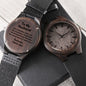Husband birthday Christmas Anniversary Engraved Wooden Watch