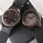 To My Dad birthday Christmas Wedding wooden engraved watch