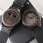 Boyfriend husband adventure lover wooden engraved watch