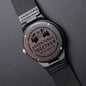 Boyfriend husband adventure lover wooden engraved watch