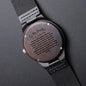 Brother of the Bride engraved wooden watch