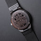 To My Son wooden engraved watch gift from Mum