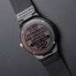 To My Dad birthday Christmas Wedding wooden engraved watch