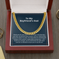 To My Boyfriend's Dad Cuban chain necklace gift