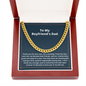 To My Boyfriend's Dad Cuban chain necklace gift