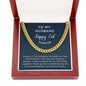Eid Mubarak Cuban Link Chain necklace for husband gift