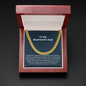 To My Boyfriend's Dad Cuban chain necklace gift