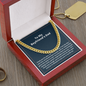 To My Boyfriend's Dad Cuban chain necklace gift
