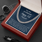Eid Mubarak Cuban Link Chain necklace for husband gift