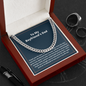 To My Boyfriend's Dad Cuban chain necklace gift