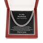 Cuban Link Chain Necklace Valentines day gift for Husband
