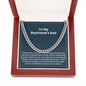 To My Boyfriend's Dad Cuban chain necklace gift